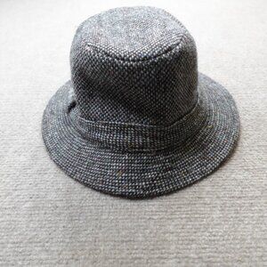 Hanna Hats Medium Gray Wool Speckled Tweed Speckled Fedora Made in Ireland